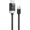 Alogic FUSCDP1M video átalakító kábel 1 M USB C-típus DisplayPort Fekete (FUSCDP1M)