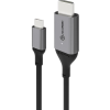 Alogic USB Kabel USB-C -> HDMI  M/M 1m 4K 60Hz          grau (ULCHD01-SGR)