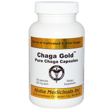 Aloha Medicinals Chaga Gold hamvaskéreg gomba kapszula, 525 mg, 90 db vitamin és táplálékkiegészítő
