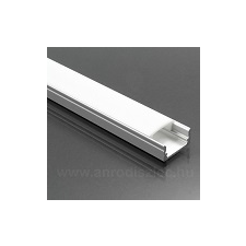  ALP-002 - Aluminium U profil ezüst, LED szalaghoz, opál burával világítás