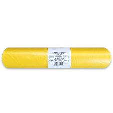 Alpha Folistar HNAT Szemeteszsák sárga HDPE 70x110 18mikron 135L 25db/tekercs tisztító- és takarítószer, higiénia