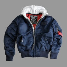 Alpha Industries MA-1 D-Tec - replica blue férfi kabát, dzseki