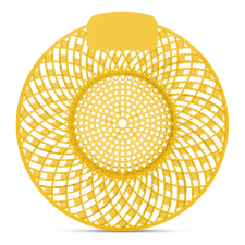 Alpha Piszoár illatosító rács Spiral, citrom illatú (sárga) tisztító- és takarítószer, higiénia