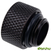 AlphaCool 17254 Eiszapfen extension G1/4 outer thread to G1/4 inner thread - fekete