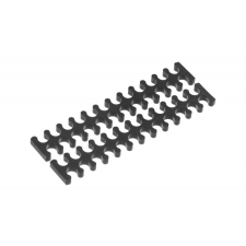  Alphacool Eiskamm X24 - 3 mm fekete kábelfésű  - 2 db /24757/ modding