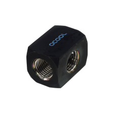  Alphacool HF TEE T-alakú G1/4, adapter - fekete (17030) hűtés