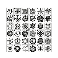 AlphaOne Stencil - Mandala mintás festősablon dekoráció