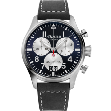 Alpina AL-372NS4S6 Startimer Pilot Chronograph Mens Watch 44mm 10ATM, karóra