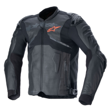 Alpinestars Atem 5 motoros bőrkabát fekete motoros kabát