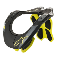 Alpinestars BNS Tech-2 nyakprotektor fekete-fluo sárga protektor