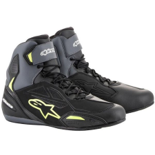 Alpinestars boty FASTER-3 DRYSTAR, černé/šedé/žluté fluo, 2025, vel. 38,5 motoros csizma