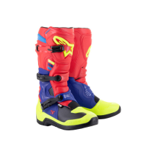 Alpinestars Csizma Tech 3 piros / kék / neon sárga 45,5 motoros csizma