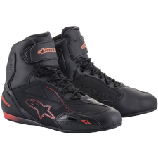 Alpinestars FASTER-3 DRYSTAR, fekete/piros fluo, 2025, 40,5-es méret motoros csizma