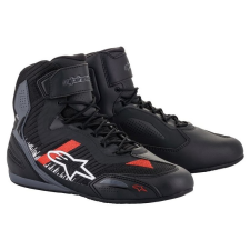 Alpinestars Faster 3 Rideknit motoros csizma fekete-szürke-piros motoros csizma