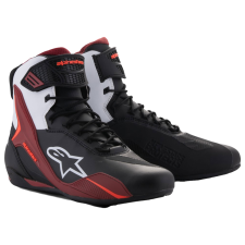 Alpinestars Faster-4 motoros csizma fekete-fehér-sötétpiros motoros csizma