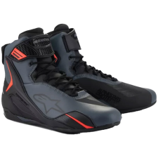 Alpinestars Faster-4 motoros csizma fekete-szürke-fluo piros motoros csizma