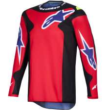 Alpinestars Fluid Grid motokrossz mez piros-fekete-lila-sárga motocross mez