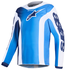 Alpinestars Fluid Portl gyerek motokrossz mez kék-fehér motocross mez