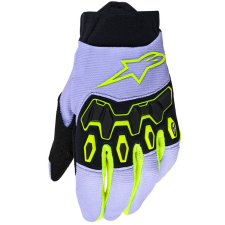 Alpinestars Full Bore V2 Youth/Kids gyerek motokrossz kesztyű lila-fluo sárga motoros kesztyű