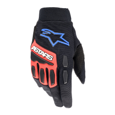 Alpinestars Full Bore XT 2024 motocross kesztyű fekete-piros-kék-fehér motoros kesztyű