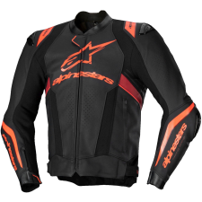 Alpinestars Missile 3 Ignition motoros bőrkabát fekete-fluo piros-sötétpiros motoros kabát
