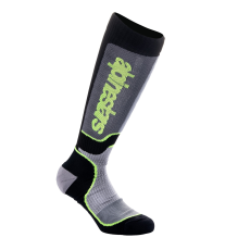 Alpinestars MX Plus 2024 gyerek zokni fekete-szürke-fluo sárga