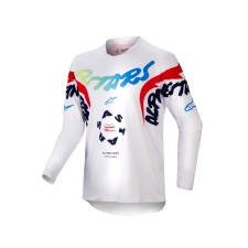 Alpinestars Racer Hana 2024 gyerek motokrossz mez fehér-színes motocross mez