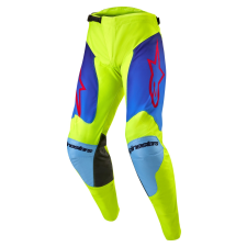 Alpinestars Racer Hoen 2024 motocross nadrág fluo sárga-kék-piros motoros nadrág