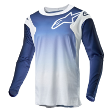 Alpinestars Racer Hoen 2024 motokrossz mez fehér-kék motocross mez