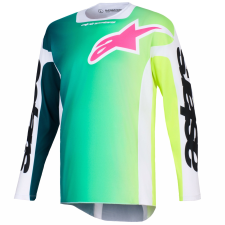Alpinestars Racer Portl motokrossz mez zöld-fehér-fekete motocross mez