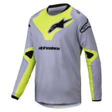 Alpinestars Racer Veil gyerek motocross mez szürke-fluo sárga motocross mez