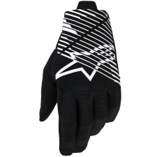Alpinestars Radar Pro motokrossz kesztyű fekete-fehér motoros kesztyű