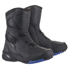 Alpinestars RT-8 GORE-TEX motorkerékpár csizma fekete-kék motoros csizma