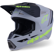Alpinestars S-M3 Radium motokrossz bukósisak matt szürke-fluo sárga-fekete bukósisak