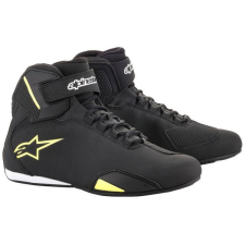 Alpinestars SEKTOR Cipő, fekete/ fluo sárga, 2025, mérete 44 motoros csizma