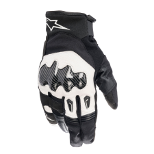 Alpinestars SMX-1 Drystar motorkerékpár kesztyű fekete-fehér motoros kesztyű