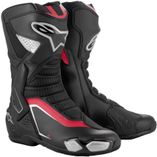 Alpinestars SMX-6 3 motoros csizma fekete-ezüst-piros motoros csizma