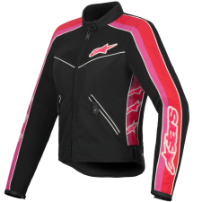 Alpinestars STELLA T-DYNO AIR női motoros kabát fekete-piros-rózsaszín-fehér motoros kabát