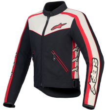 Alpinestars Stella T-Dyno Water Resistant női motoros kabát fekete-bézs-piros motoros kabát