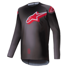 Alpinestars Supertech Lipan motokrossz mez füstös-piros motocross mez