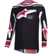 Alpinestars Supertech Pro AFD Vista motokrossz mez fekete-piros-fehér motocross mez