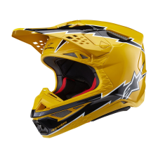 Alpinestars Supertech S-M10 Ampress motokrossz bukósisak fekete-sárga bukósisak