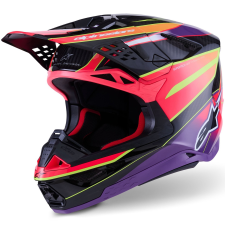 Alpinestars Supertech S-M10 Era motokrossz bukósisak rózsaszín-lila-fluo sárga bukósisak