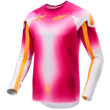 Alpinestars Supertech SX AFD limitált kiadású MIG motokrossz mez fluo rózsaszín-fehér-narancssárga motocross mez
