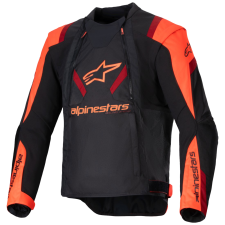 Alpinestars T-Stunt Air motoros kabát fekete-fluo piros-piros motoros kabát