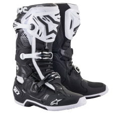 Alpinestars Tech 10 motoros csizma fekete-fehér motoros csizma