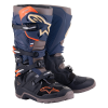 Alpinestars Tech 7 Enduro Drystar 2024 motoros csizma kék-szürke-narancssárga-fekete