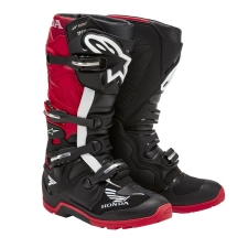 Alpinestars Tech 7 Enduro Drystar Honda kollekció 2024 motoros csizma fekete-piros motoros csizma