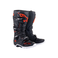 Alpinestars Tech 7 Enduro fekete/piros csizma 40,5 motoros csizma