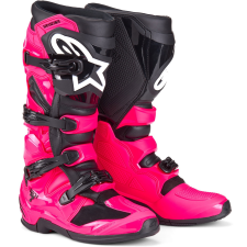 Alpinestars TECH 7 motokrossz csizma rózsaszín-fekete motoros csizma